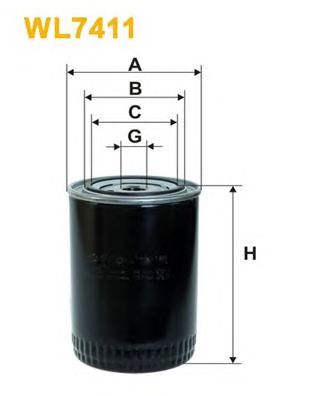 WIX FILTERS wl7411 -  Масляный фильтр